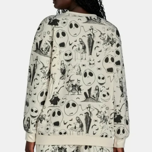 Disney Women's Crewneck Sweater - Black and White - Picture 5 of 6